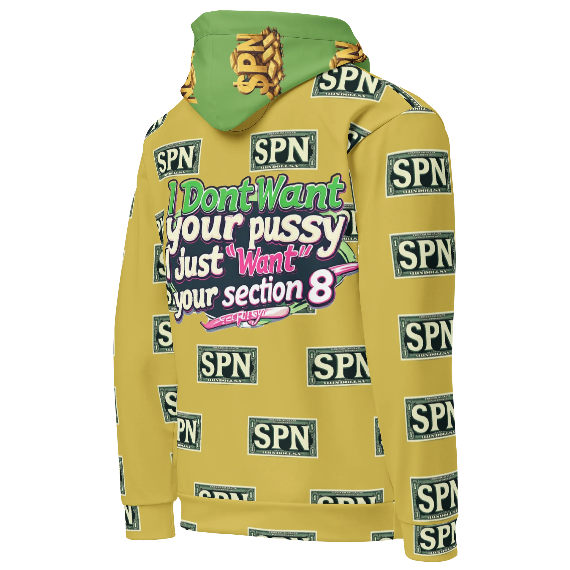 Dollar Bill Love Unisex Hoodie product image (4)