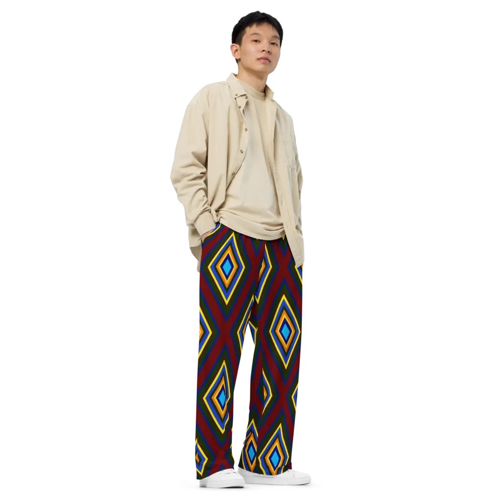 Colorful Diamonds Wideleg Pants product image (3)