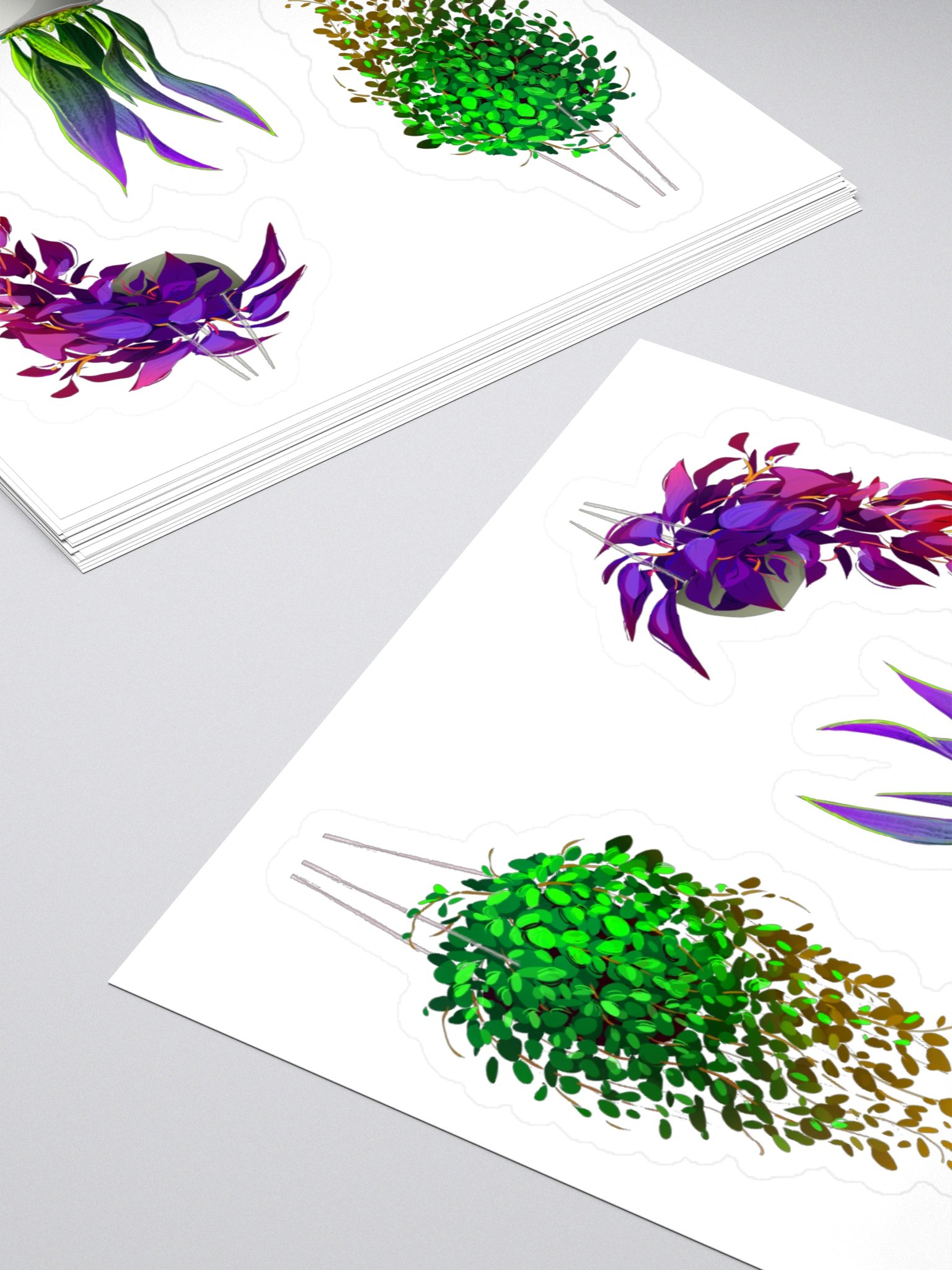 Interior plants stickers product image (1)