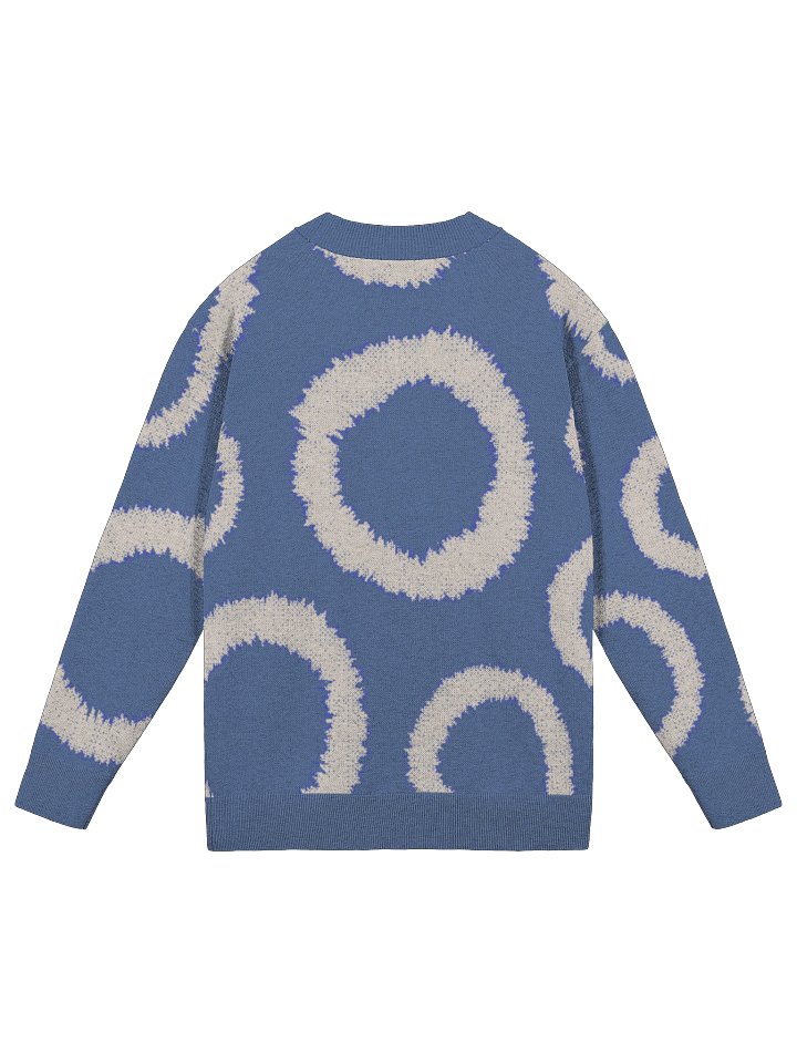 Mystic Blue Jacquard Knit Cardigan product image (6)