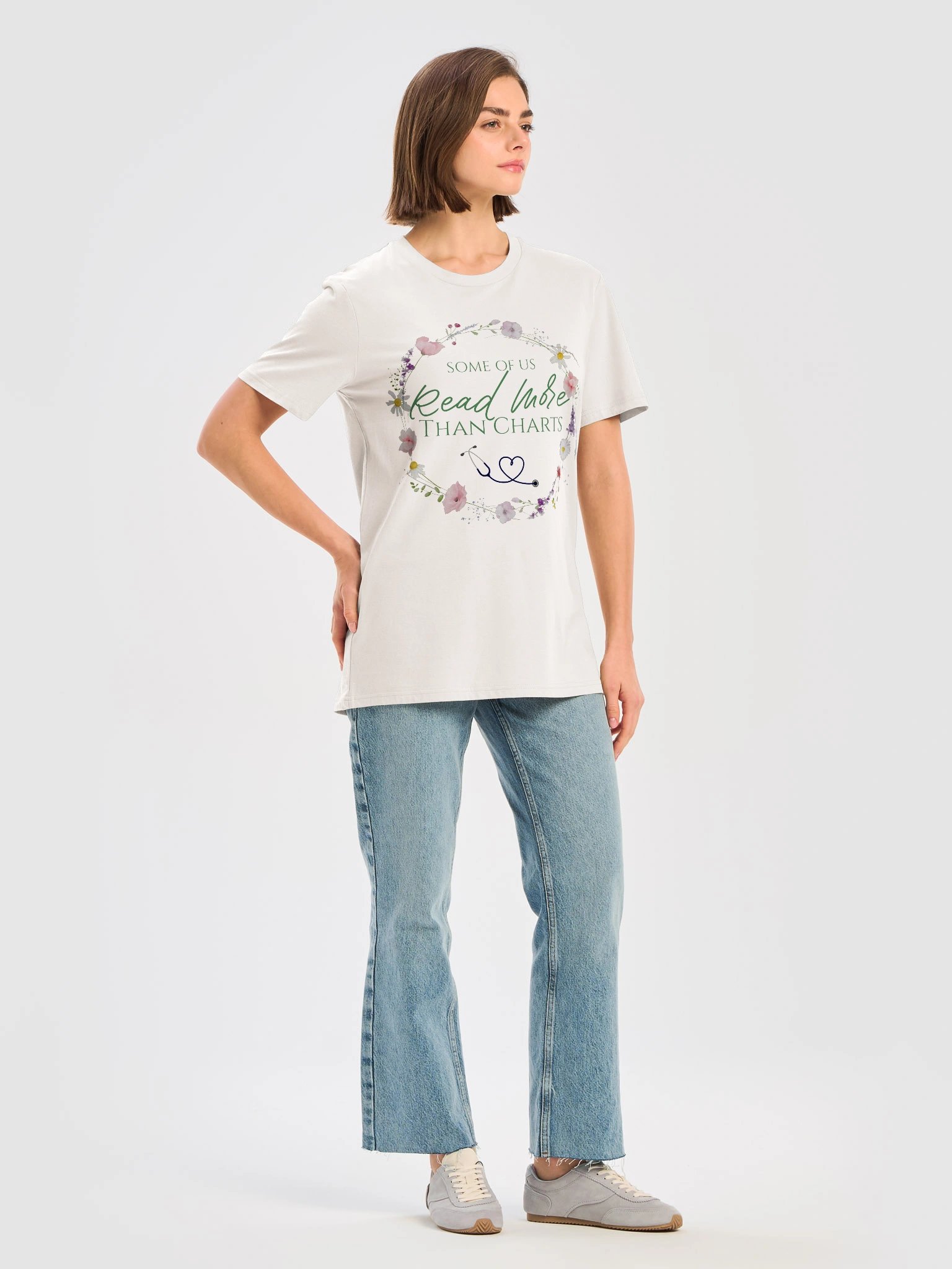 Some Of Us Read More Than Charts Organic Tee - product image (11)