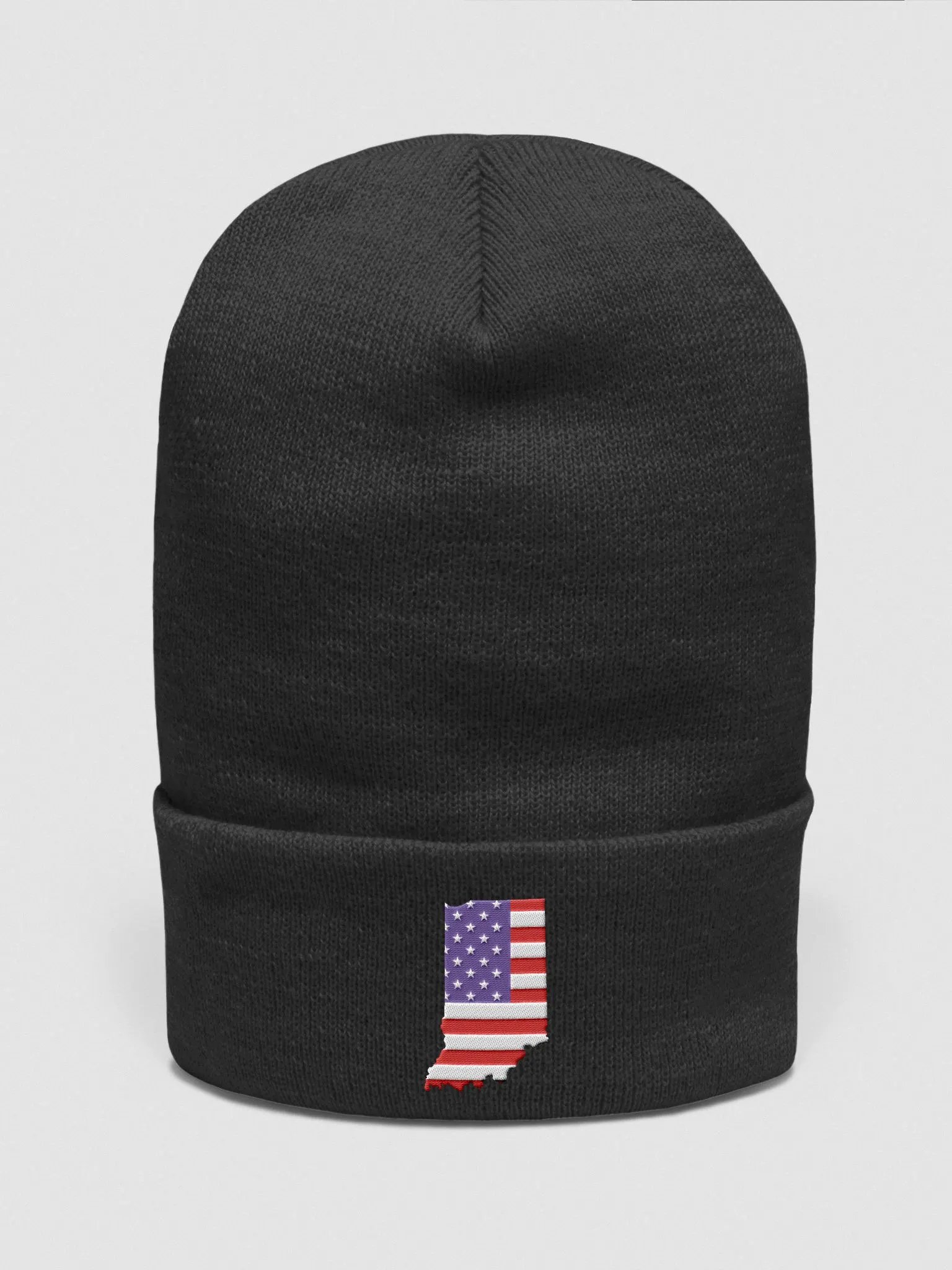 Indiana Flag Silhouette Beanie product image (1)