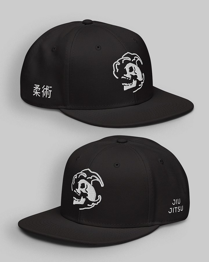 Jiu Jitsu Skull Embroidered Snapback | Black product image (1)