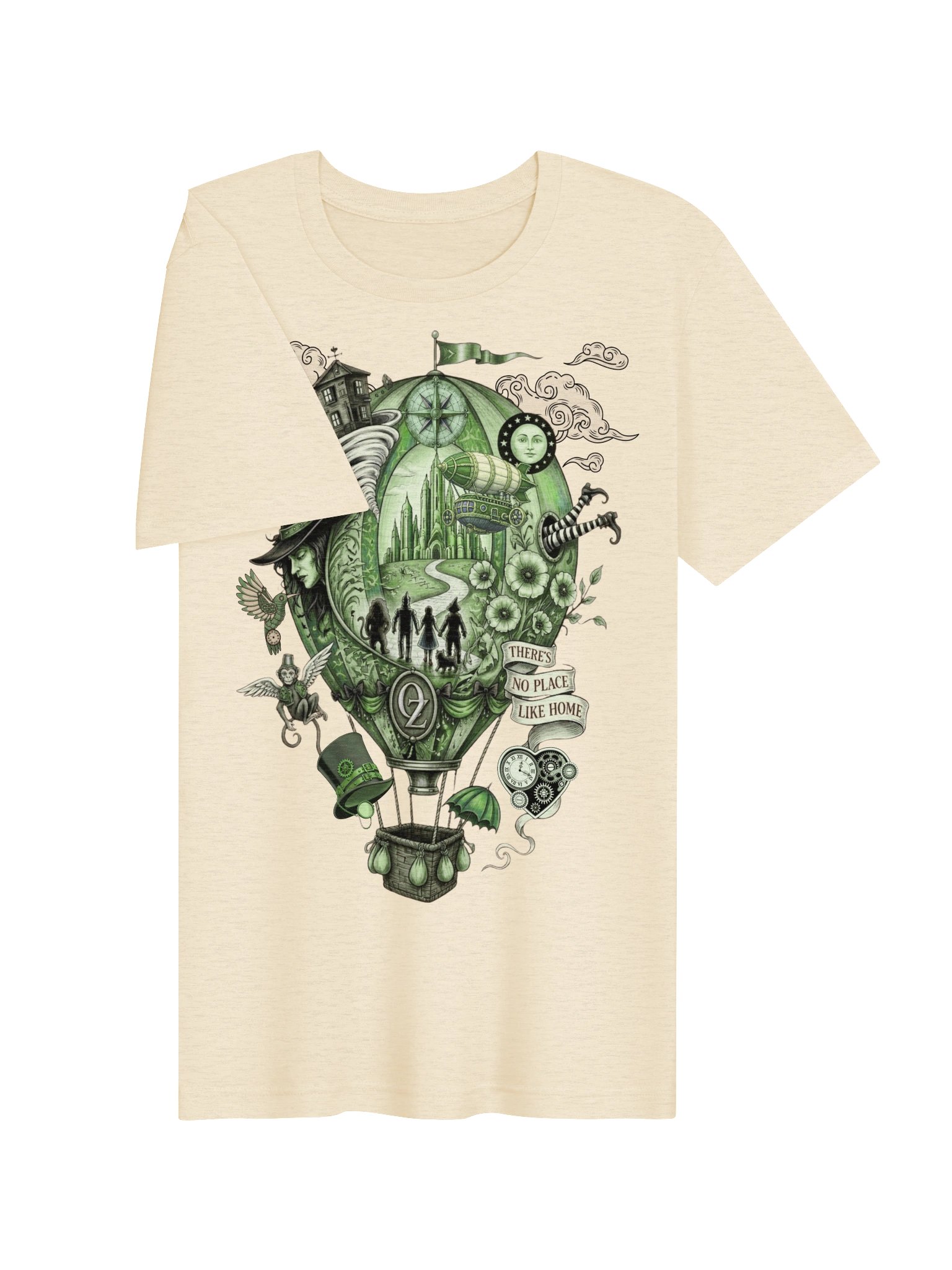 Steampunk Oz Shirt, Whimsigoth Land of Oz Hot Air Balloon Tee product image (4)
