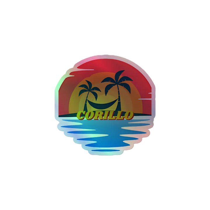 Summer Sunset Holographic Sticker product image (1)