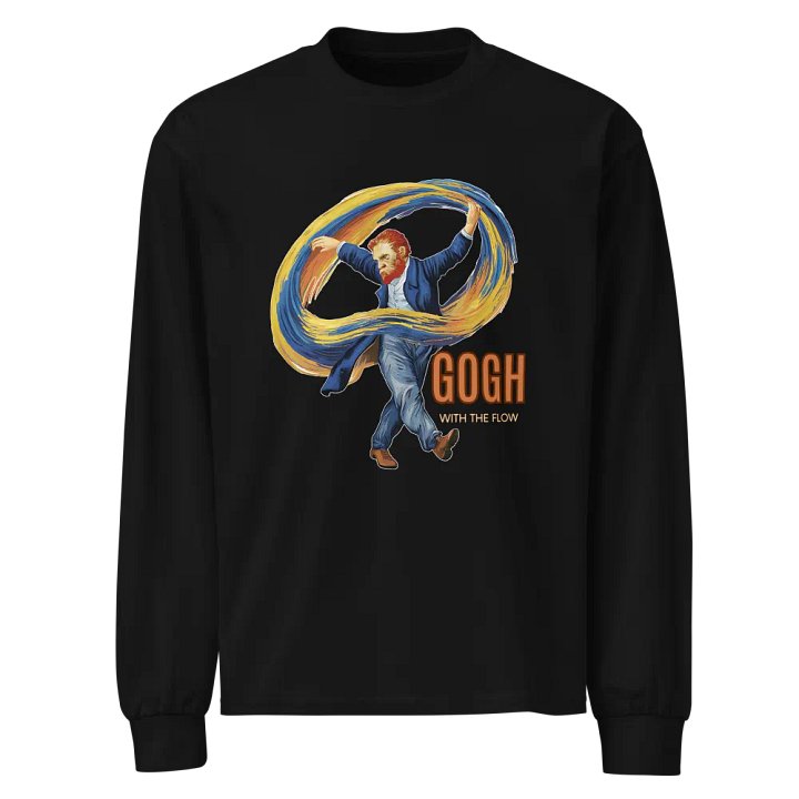 Gogh with the Flow Illustrated Long Sleeve Shirt product image (1)
