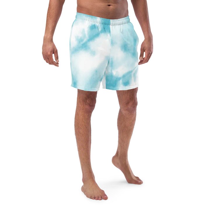 Blue Tye Dye Swim Trunks product image (1)