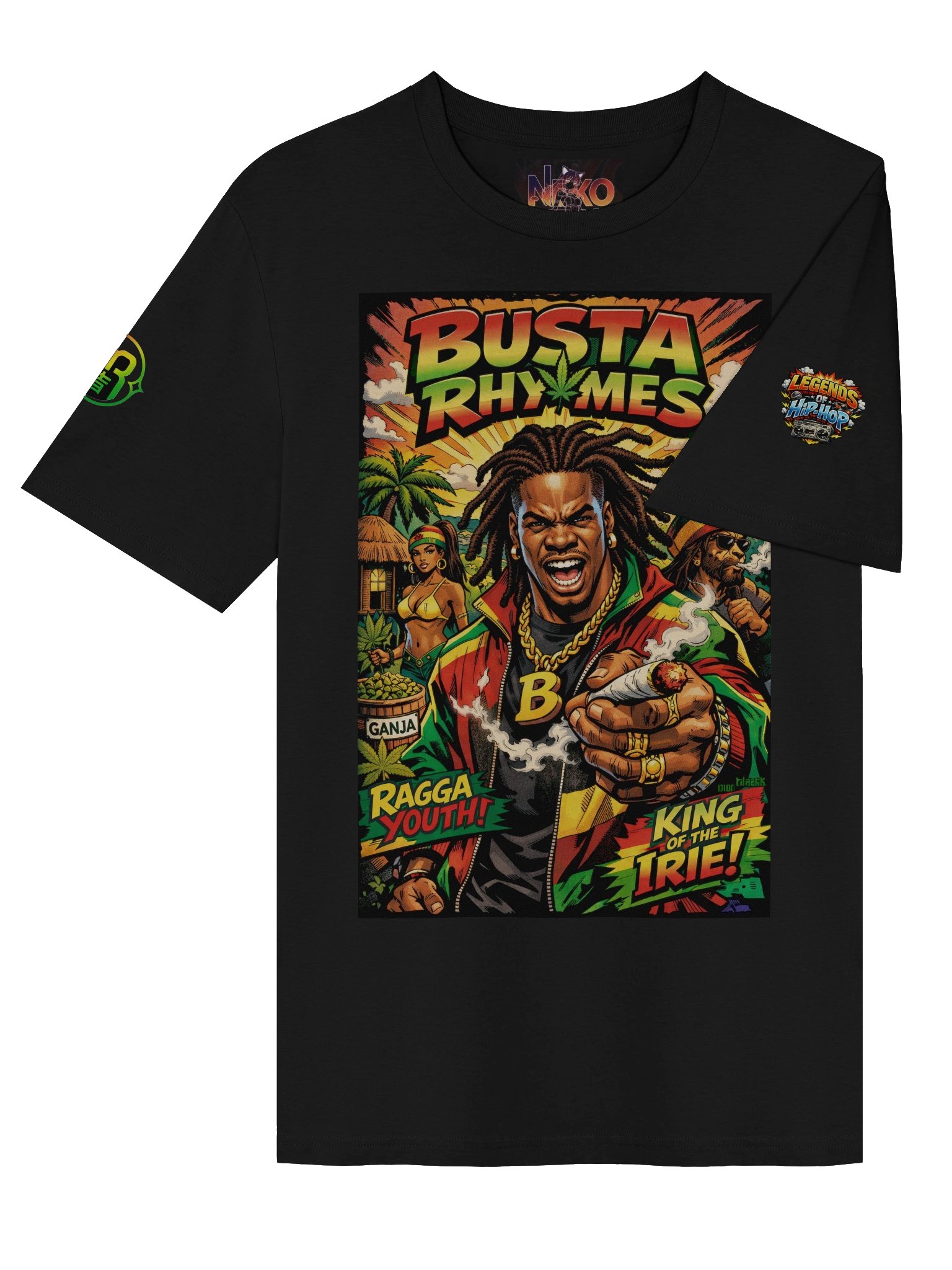 Busta Rhymes — Raw Energy & Hip-Hop Power Graphic T-Shirt product image (4)
