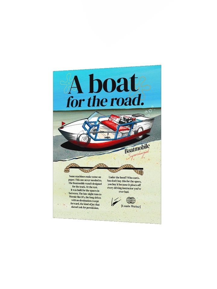 "A Boat for the Road" Matte Poster product image (2)