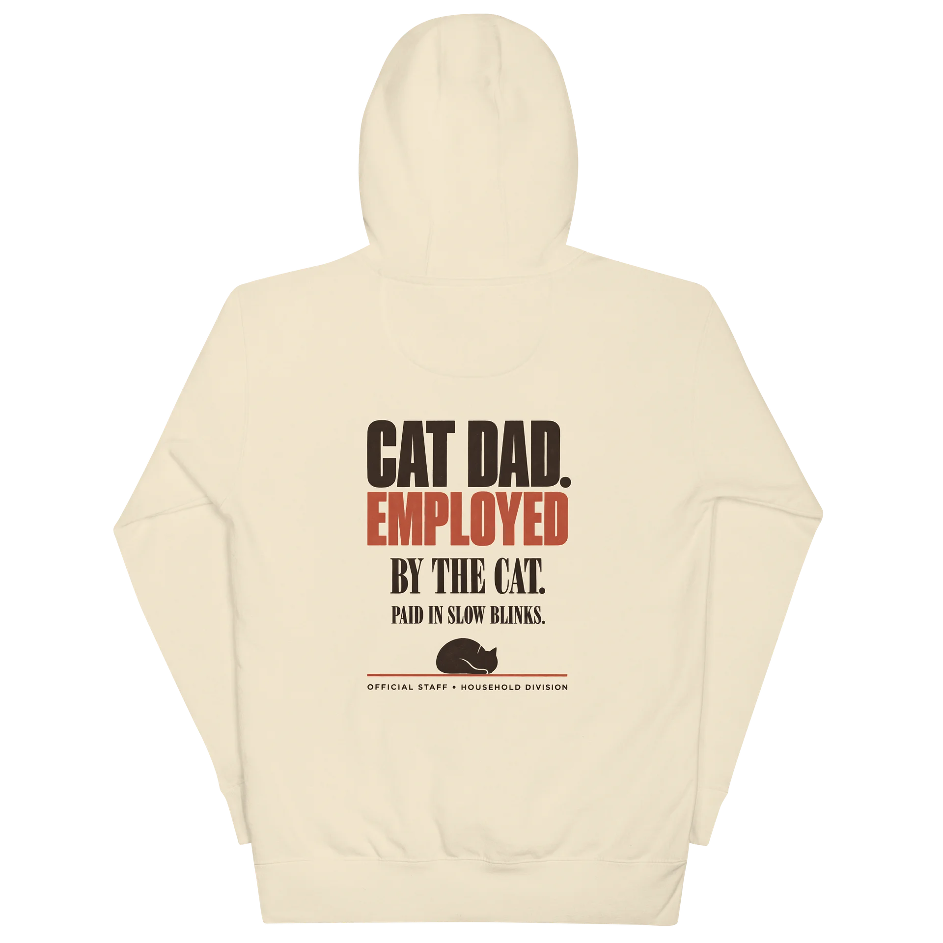 Cat Dad Hoodie: Employed By The Cat, Funny Cat Daddy Sweatshirt, Cat Dad Gift product image (13)