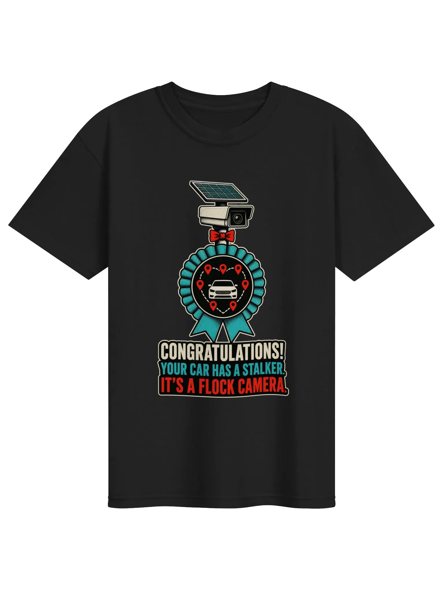 Your Car Has a Stalker — Flock Camera Heavyweight T-Shirt product image (1)
