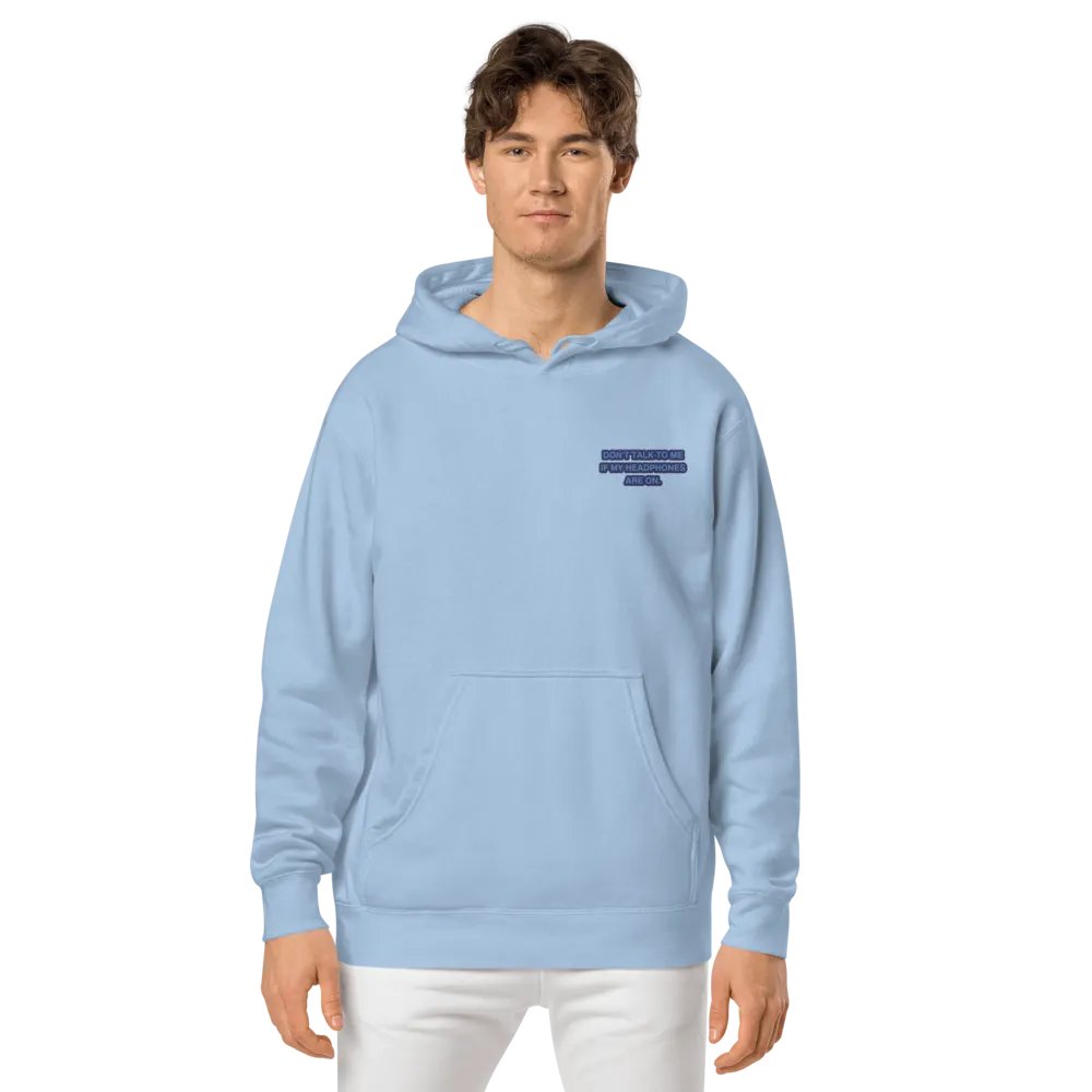 L.C. HEADPHONES ON (electric design) embroidered pigment hoodie product image (3)