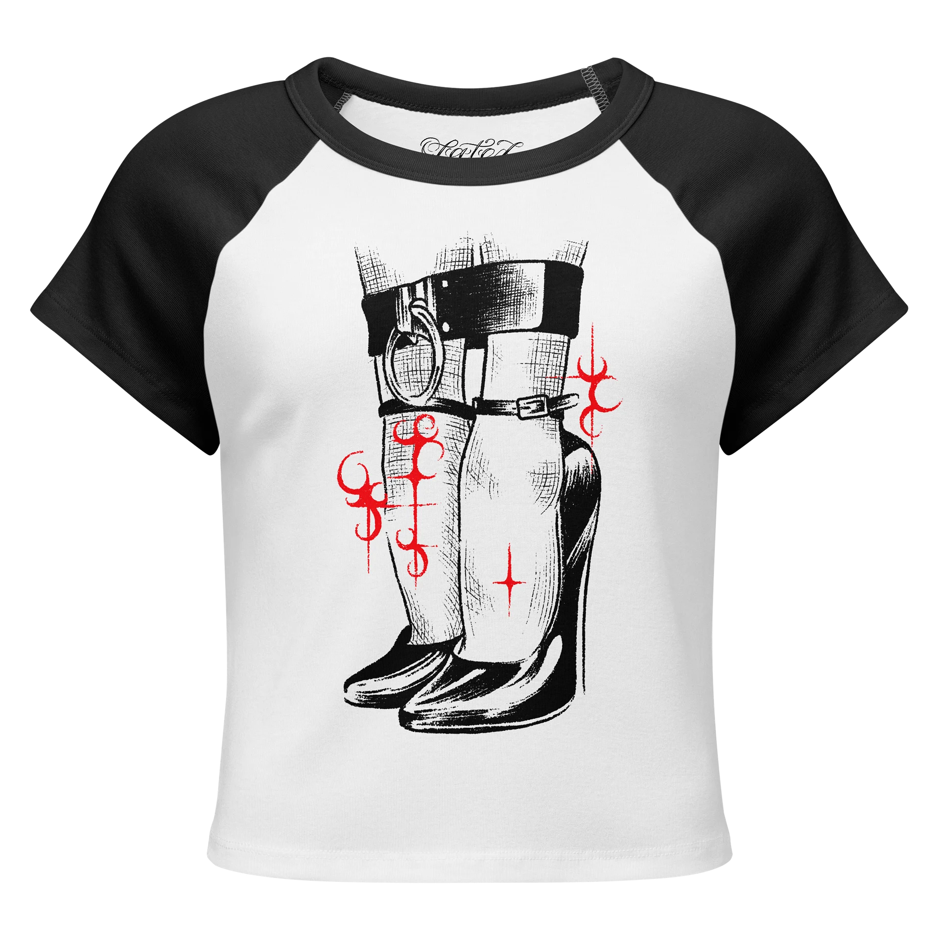 Cyber $teppin’ - cropped ringer T product image (1)