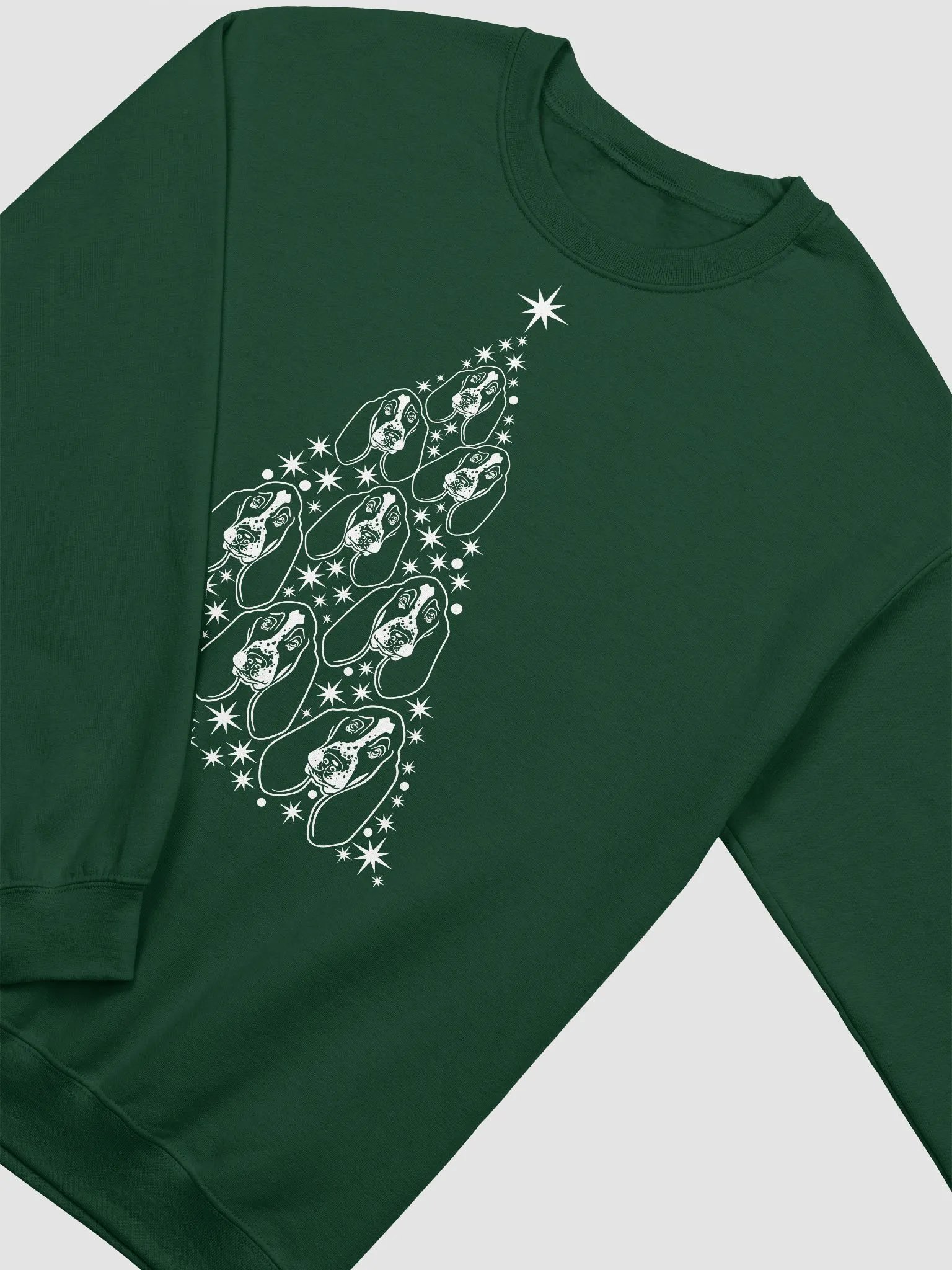 Basset Hound Christmas Tree Sweatshirt Design for Basset Hound Paw-rents product image (14)