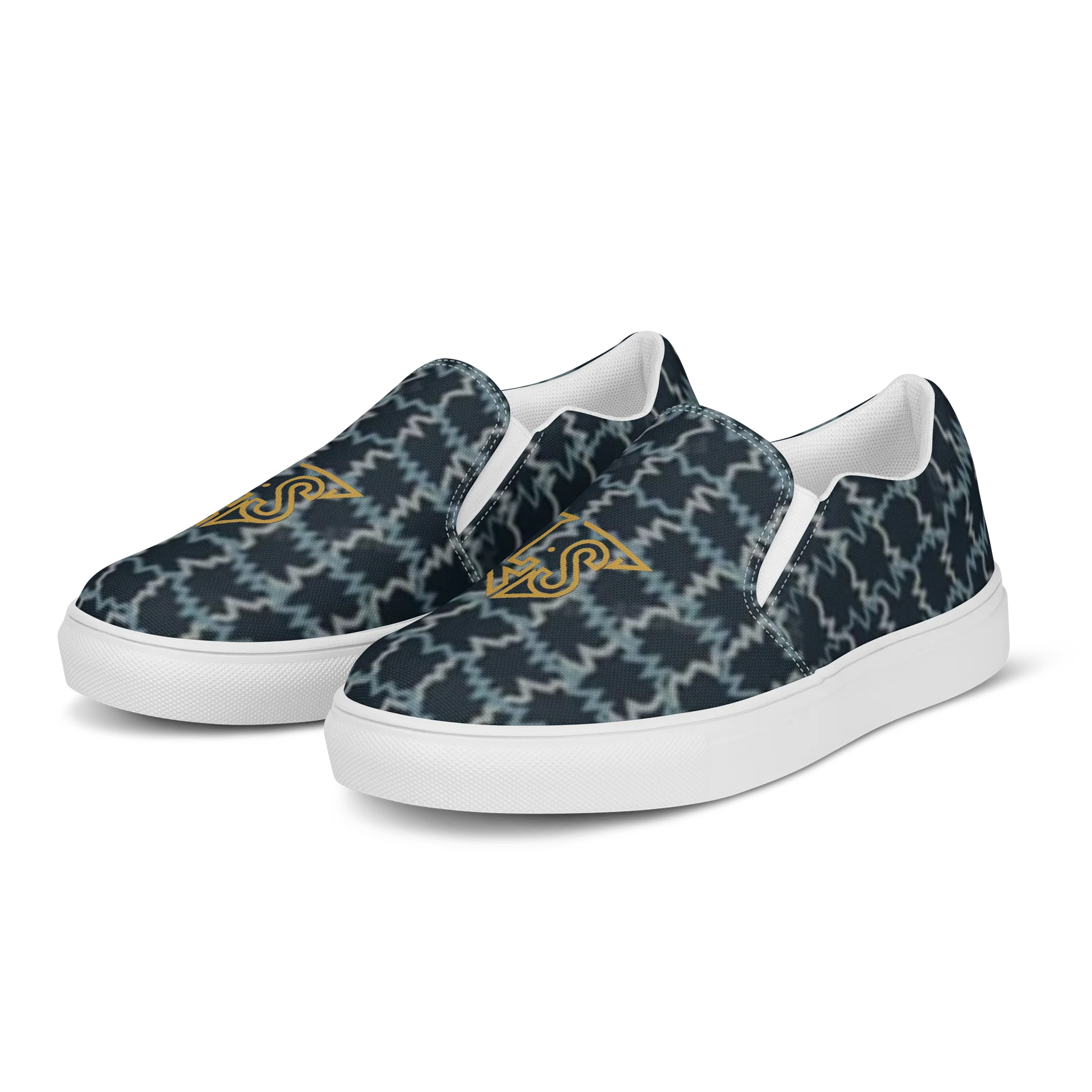 Lafate.Store Designer Slip On - Men (blue pattern) product image (3)