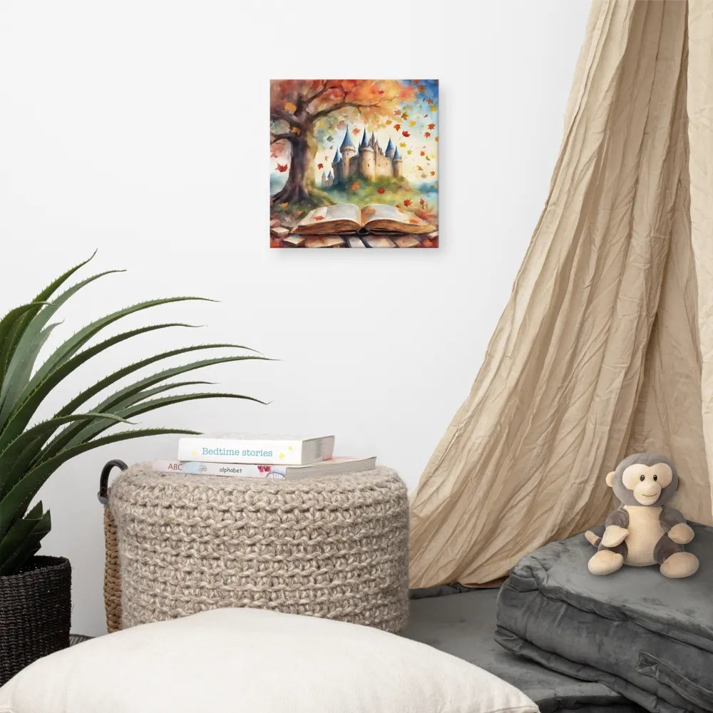 Open Book And Castle Watercolour Wall Art product image (7)