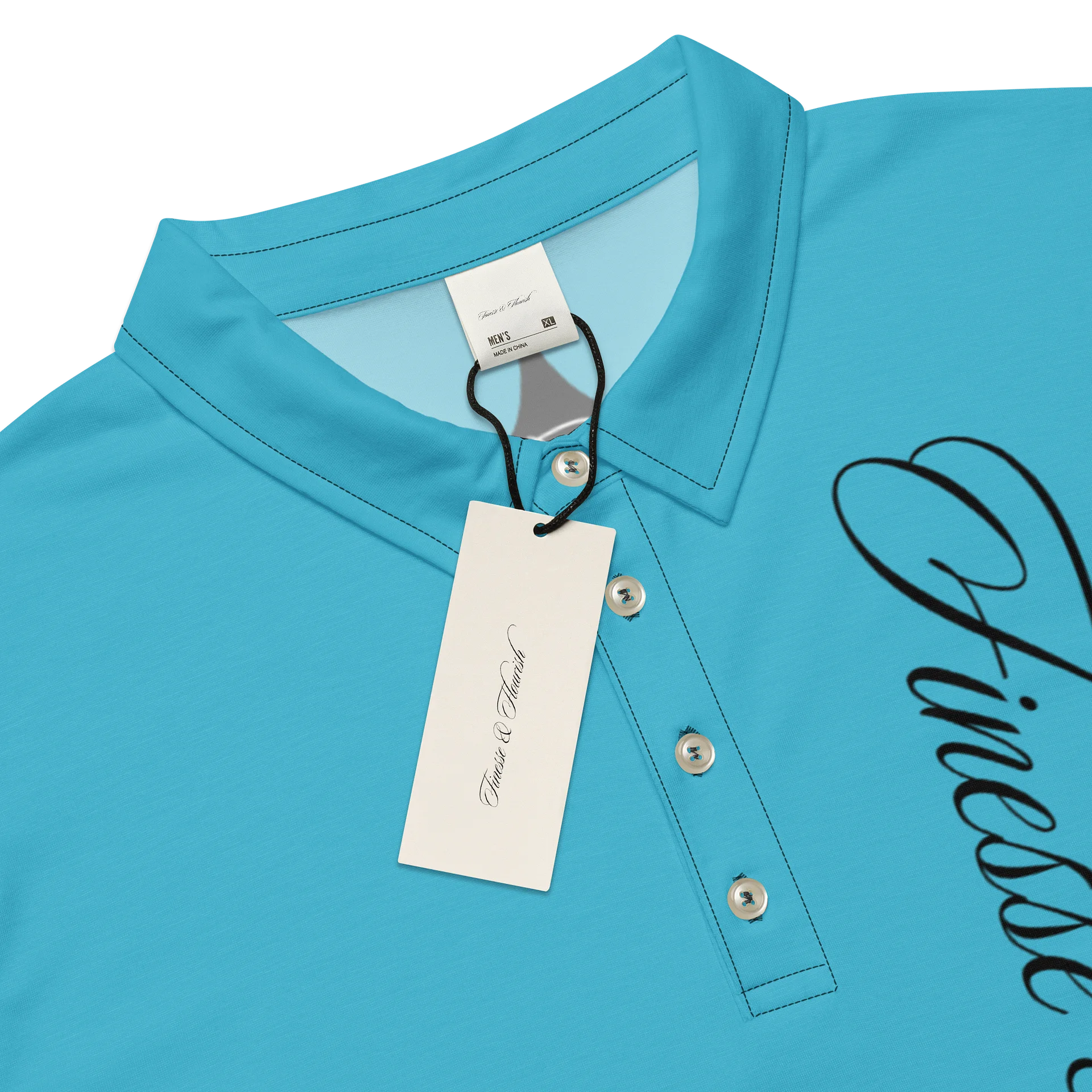F&F Left Script Slim Fit Polo Shirt (AQ) product image (4)