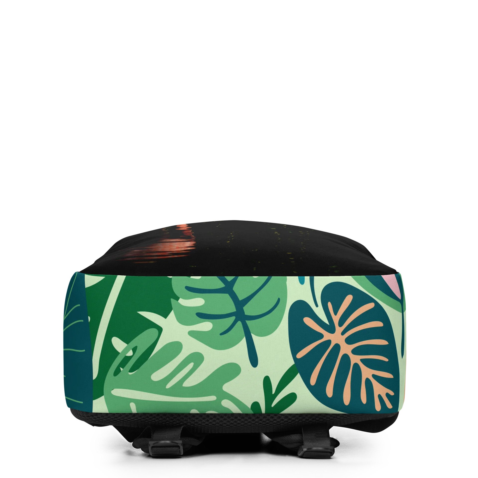 Design-backpack - Flamingo waterreflection (Green Design) product image (6)