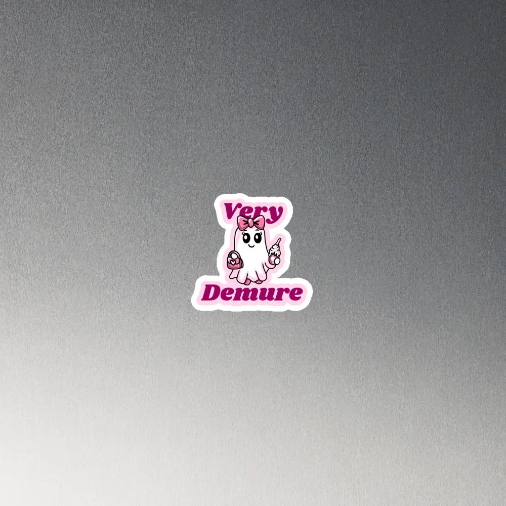 Very Demure Cute Ghost Magnet product image (3)
