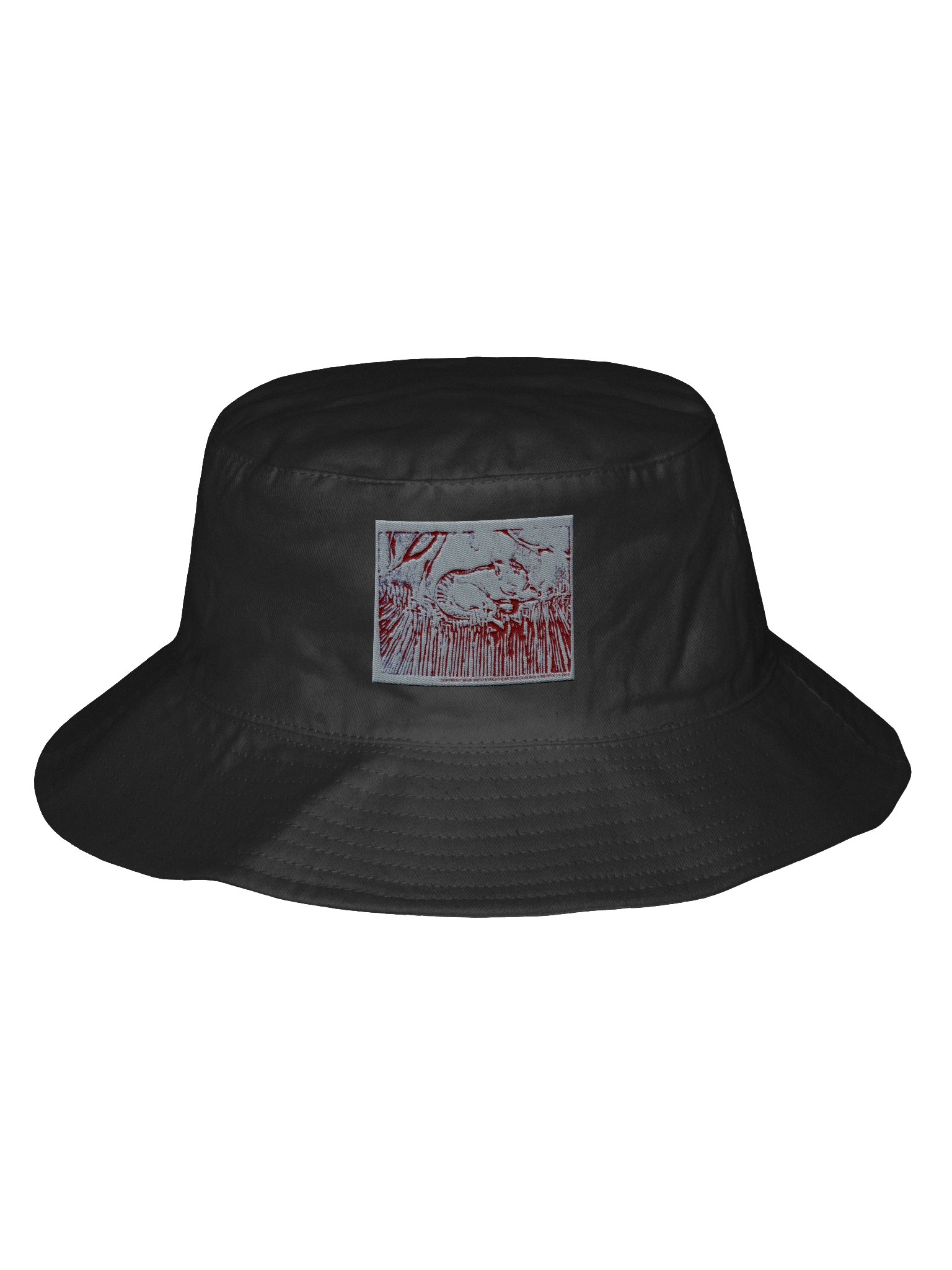 The cat in the grass Flexfit Bucket Hat product image (1)