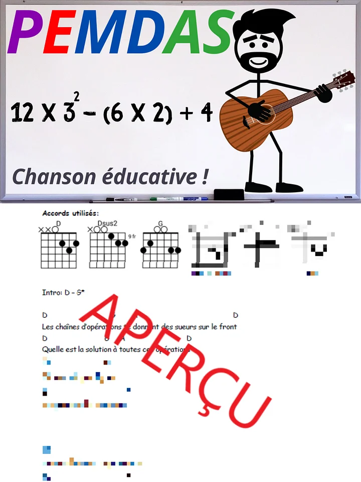 PEMDAS - Accords de guitare product image (1)