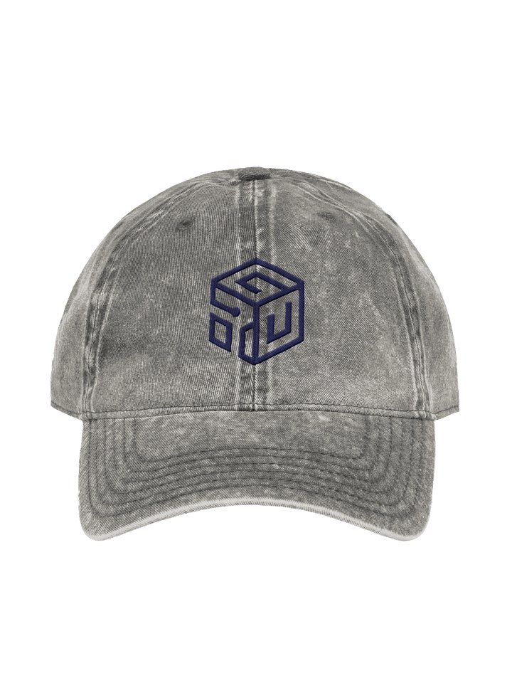 Otto Vintage Wash Dad Hat — Isometric Maze Cube product image (3)