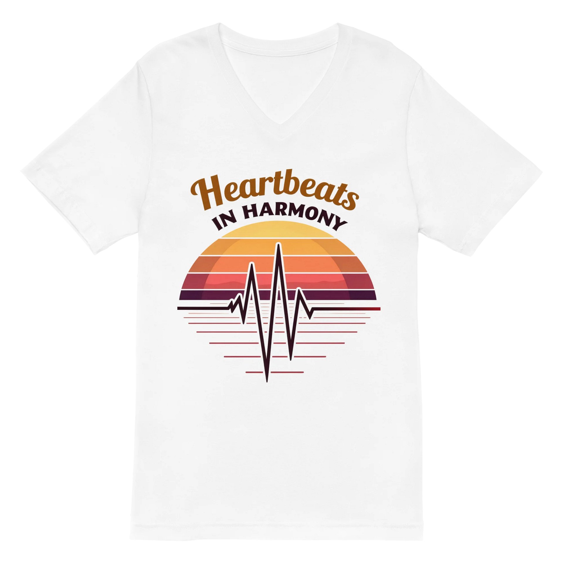 Harmonious Heartbeats V-Neck Tee product image (2)