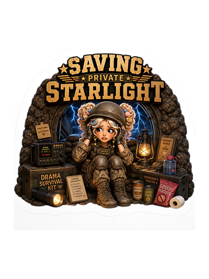 "Saving Private Starlight" Kiss Cut Stickers product image (1)