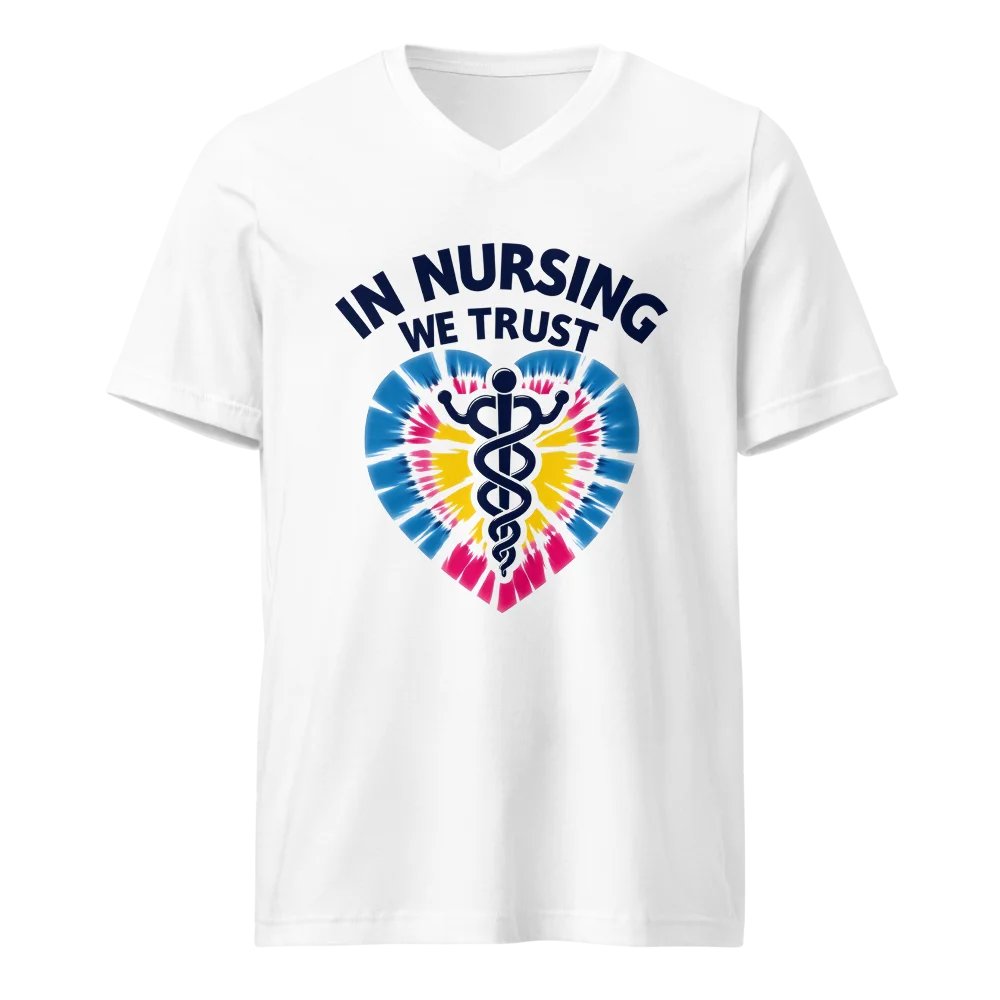 Trust in Nursing Tie-Dye V-Neck Tee product image (1)