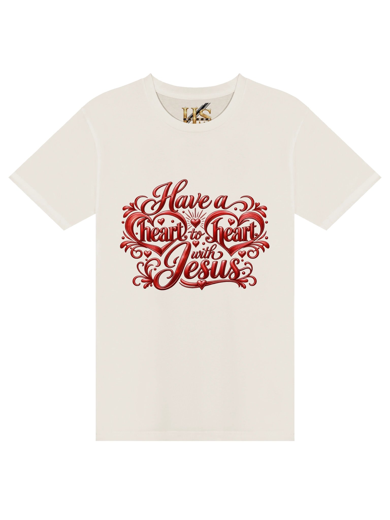 Red — Have a Heart-to-Heart with Jesus | Then Watch GOD Move Red Christian Premium Unisex T-Shirt product image (1)