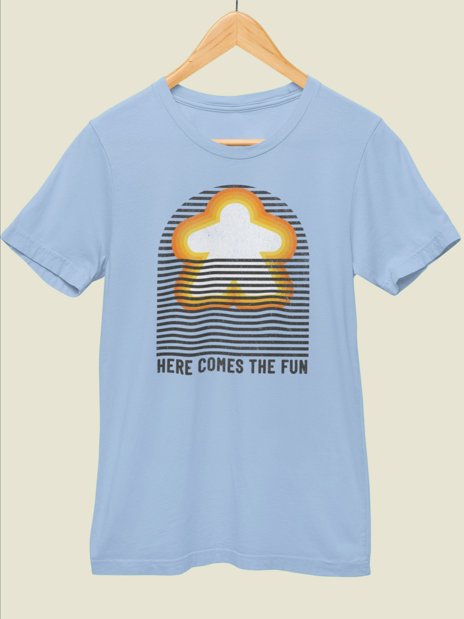 Here Comes The Fun Board Game T-Shirt - Baby Blue product image (2)