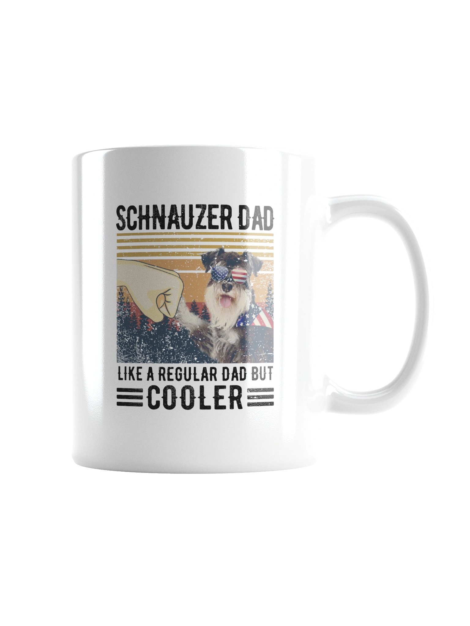 Schnauzer Dad: Like A Regular Dad But Cooler Coffee Mug product image (4)