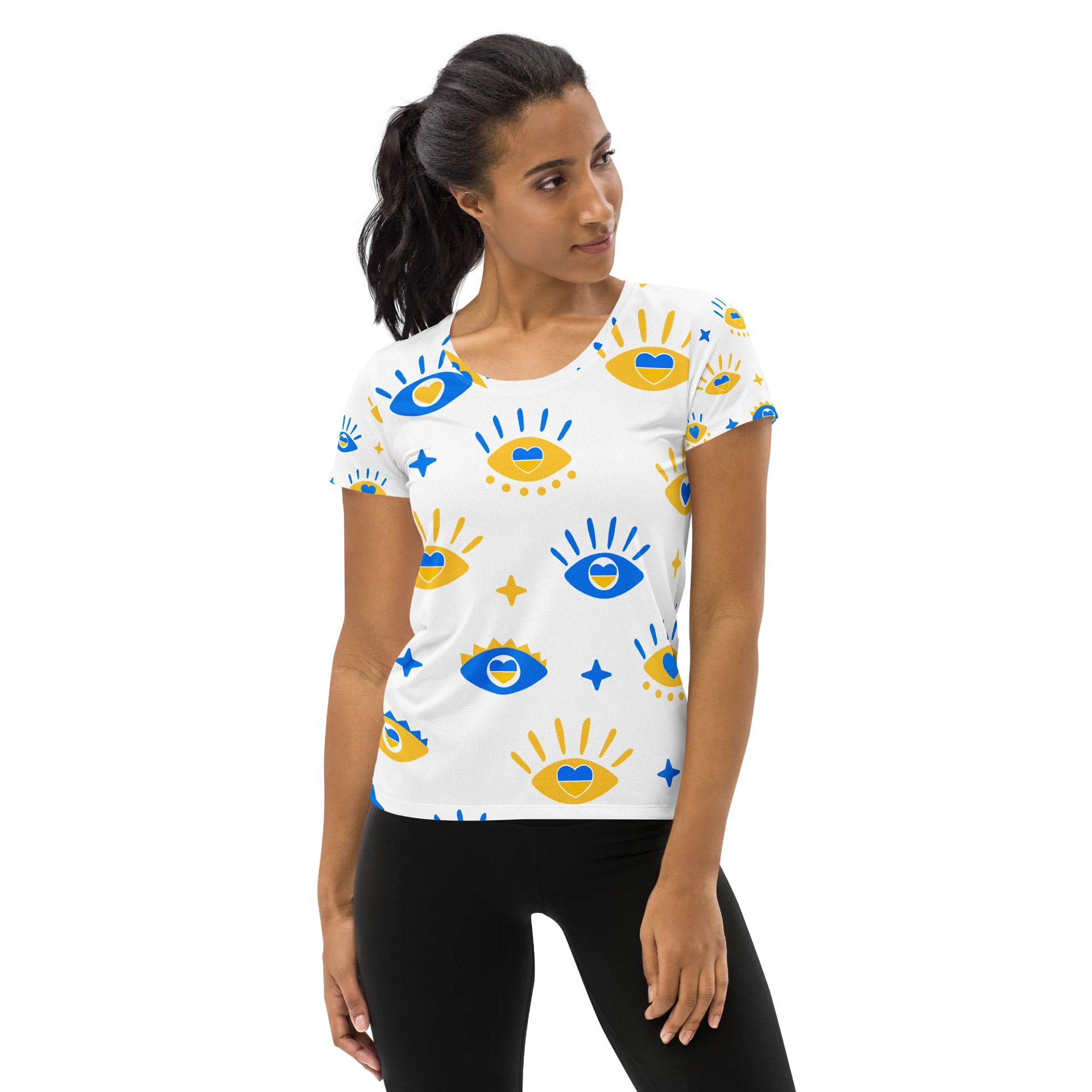Heartfelt Gaze All-Over Athletic T-Shirt product image (1)