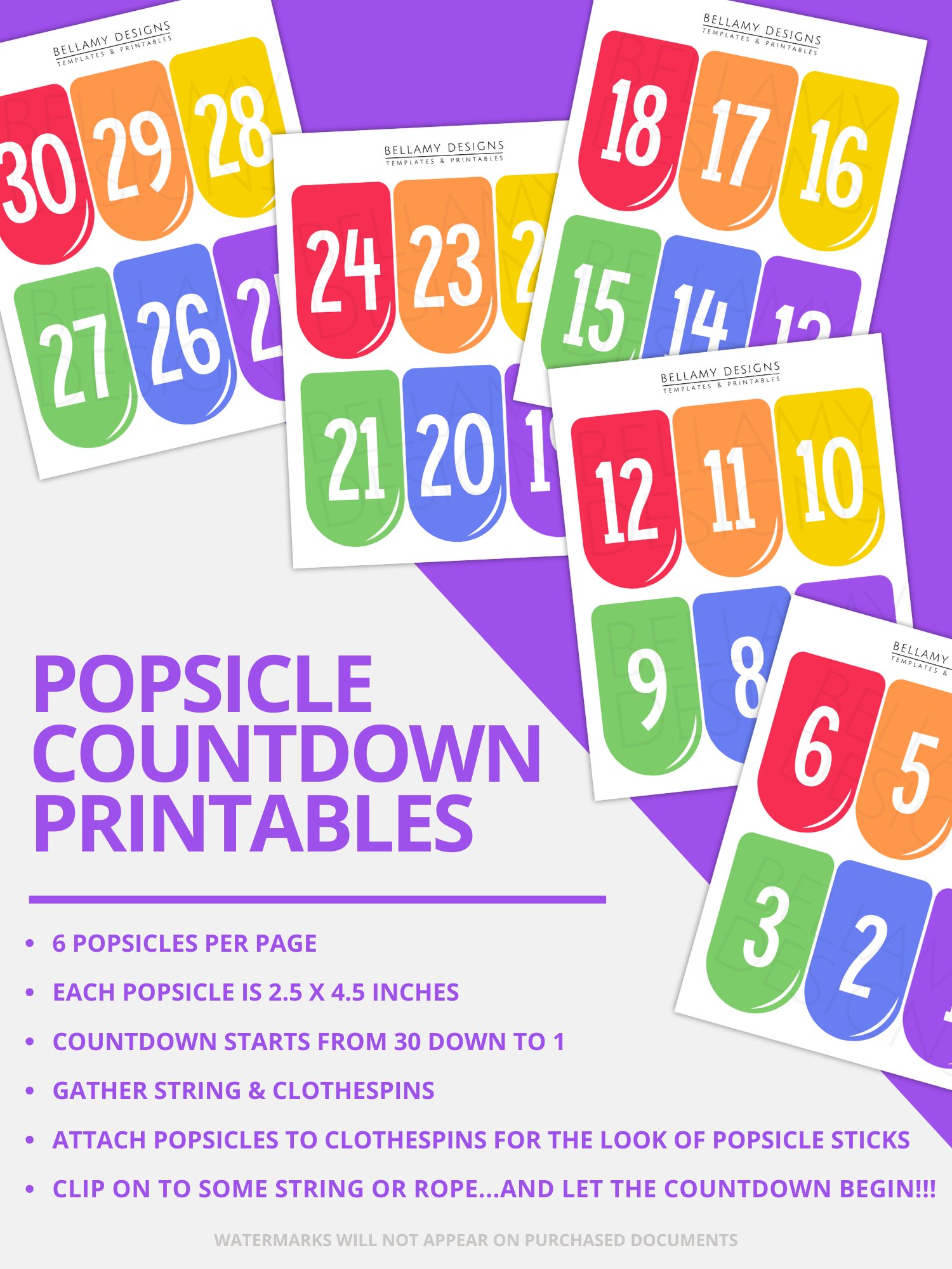 Last Day of School Countdown Printable product image (8)