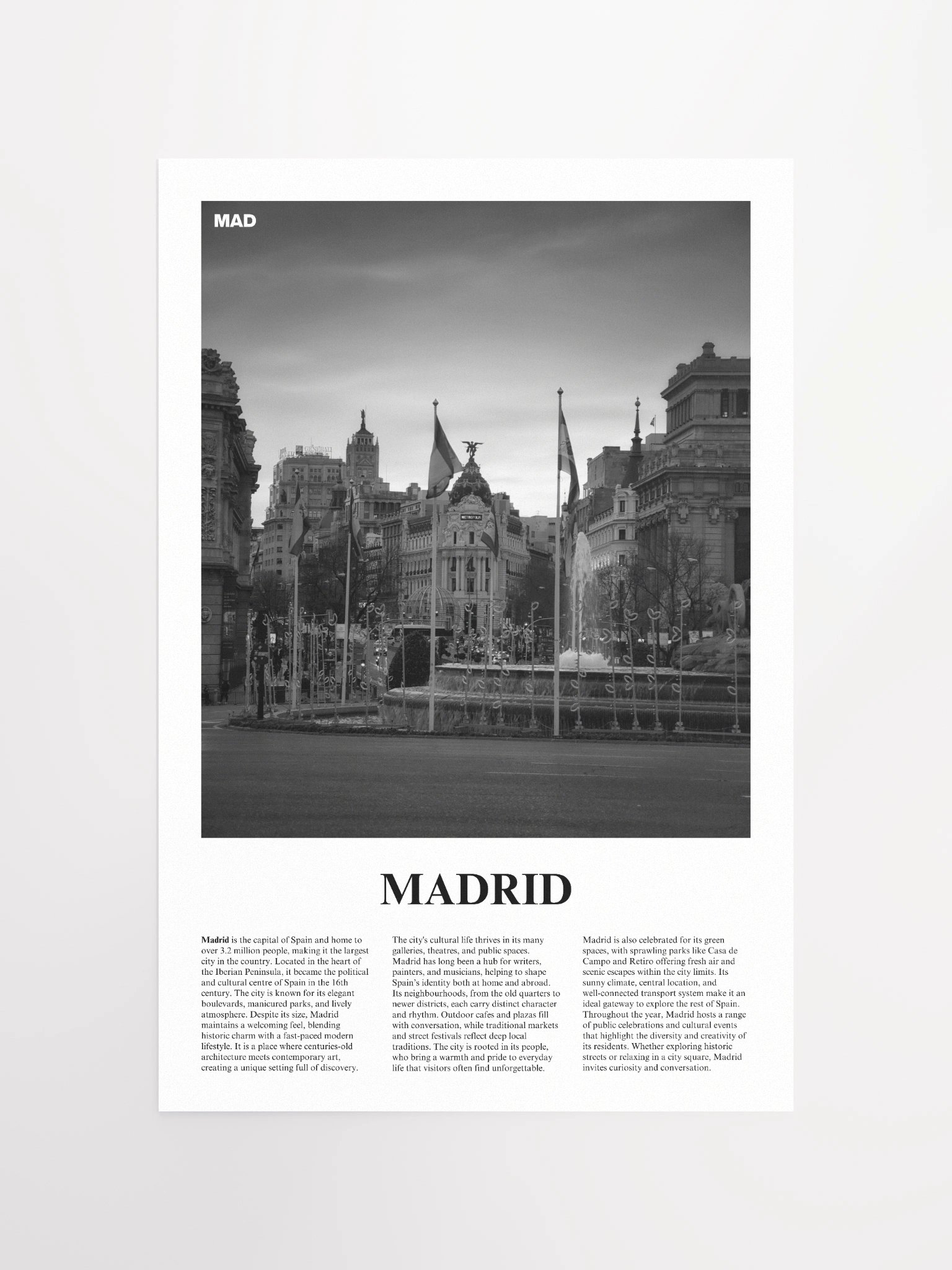 Madrid 03 Newspaper Poster product image (5)