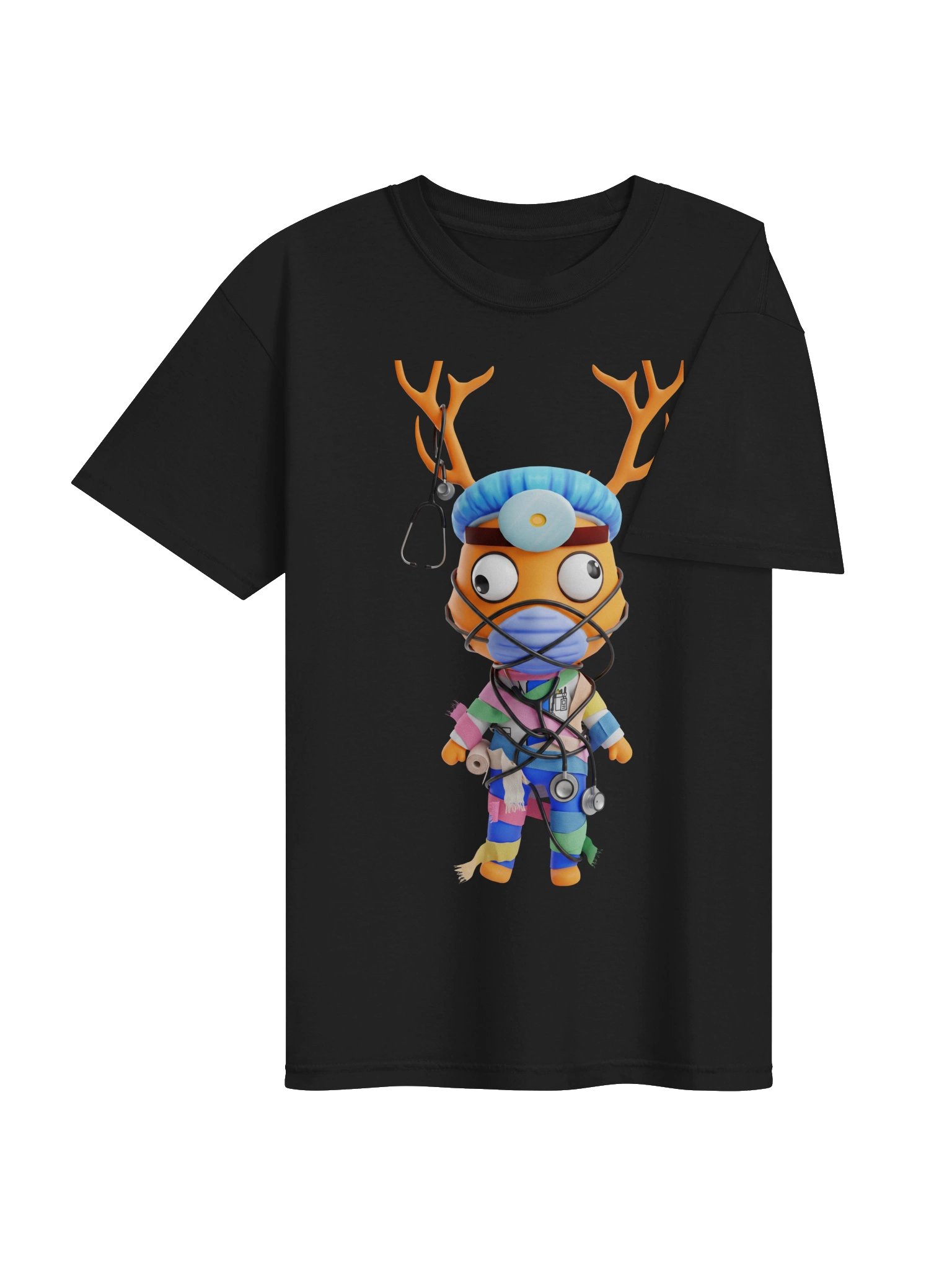 Surgeon Antler Deer Graphic Tee – Cute Creepy Hospital Aesthetic Unisex Shirt product image (4)