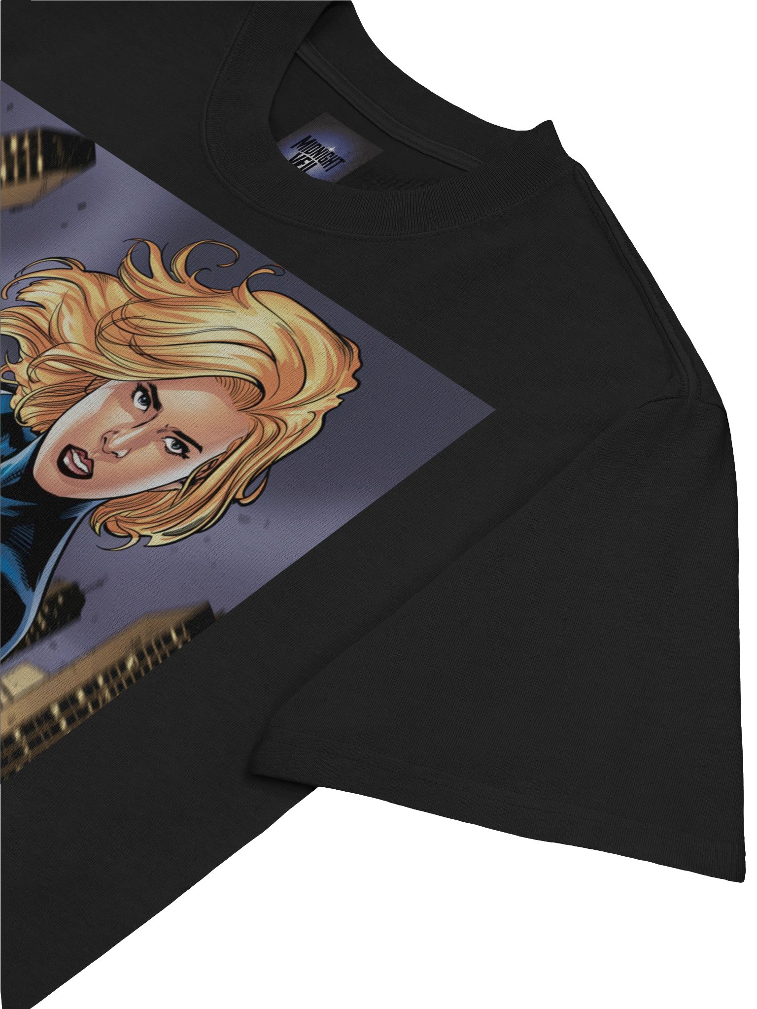Invisible Woman Force Veil Oversized Faded T-Shirt – Spectral Shield Sentinel product image (7)