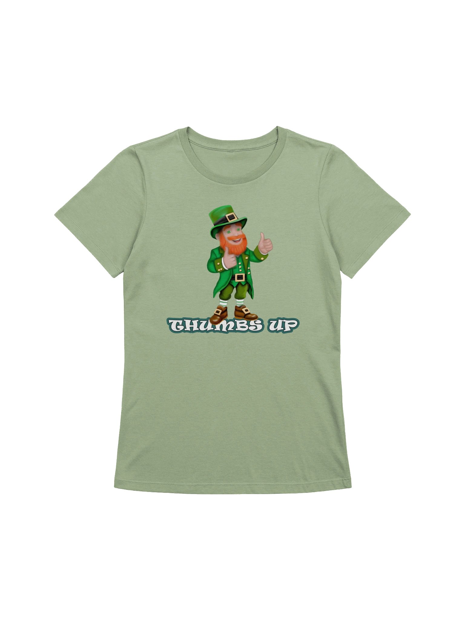 Leprechaun "THUMBS UP" T-Shirt. Women's Bella+Canvas Supersoft Relaxed-fit T-Shirt product image (1)