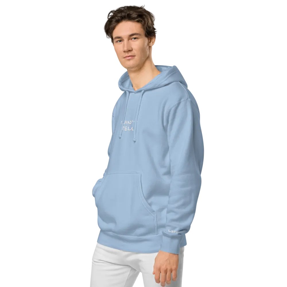 CAN'T TELL embroidered pigment-dyed hoodie product image (7)