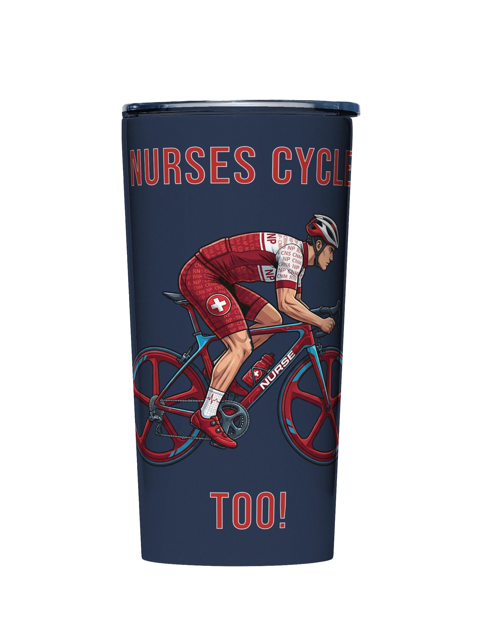 Nurse Athlete 20oz Tumbler | Mens Cycling Edition product image (1)