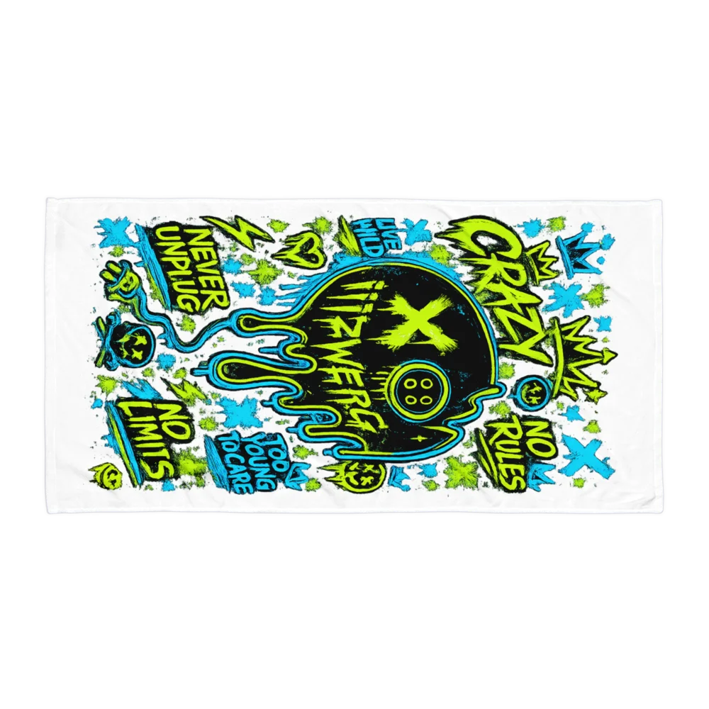 Melted Chaos Towel Green product image (1)