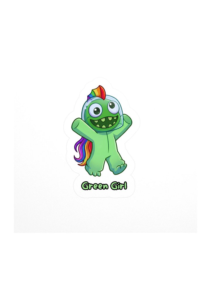 Green Girl Kiss-Cut Sticker product image (3)