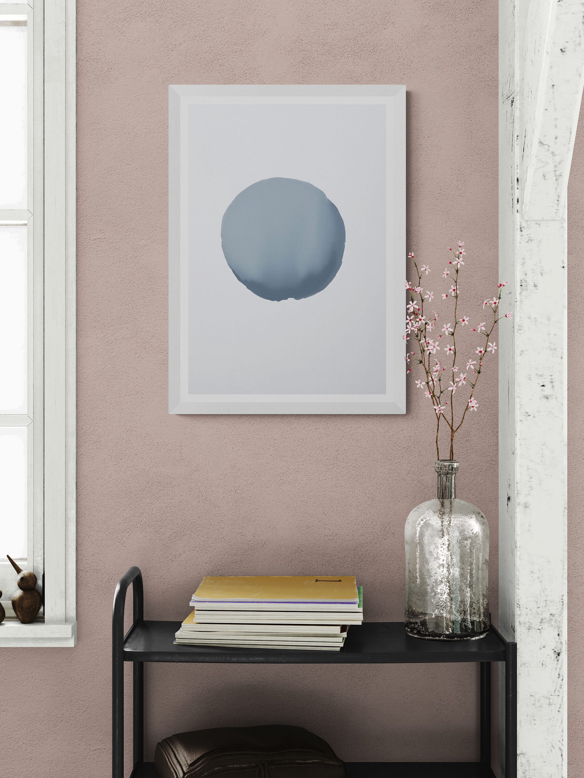 Blue Gray Smudge Circle product image (1)