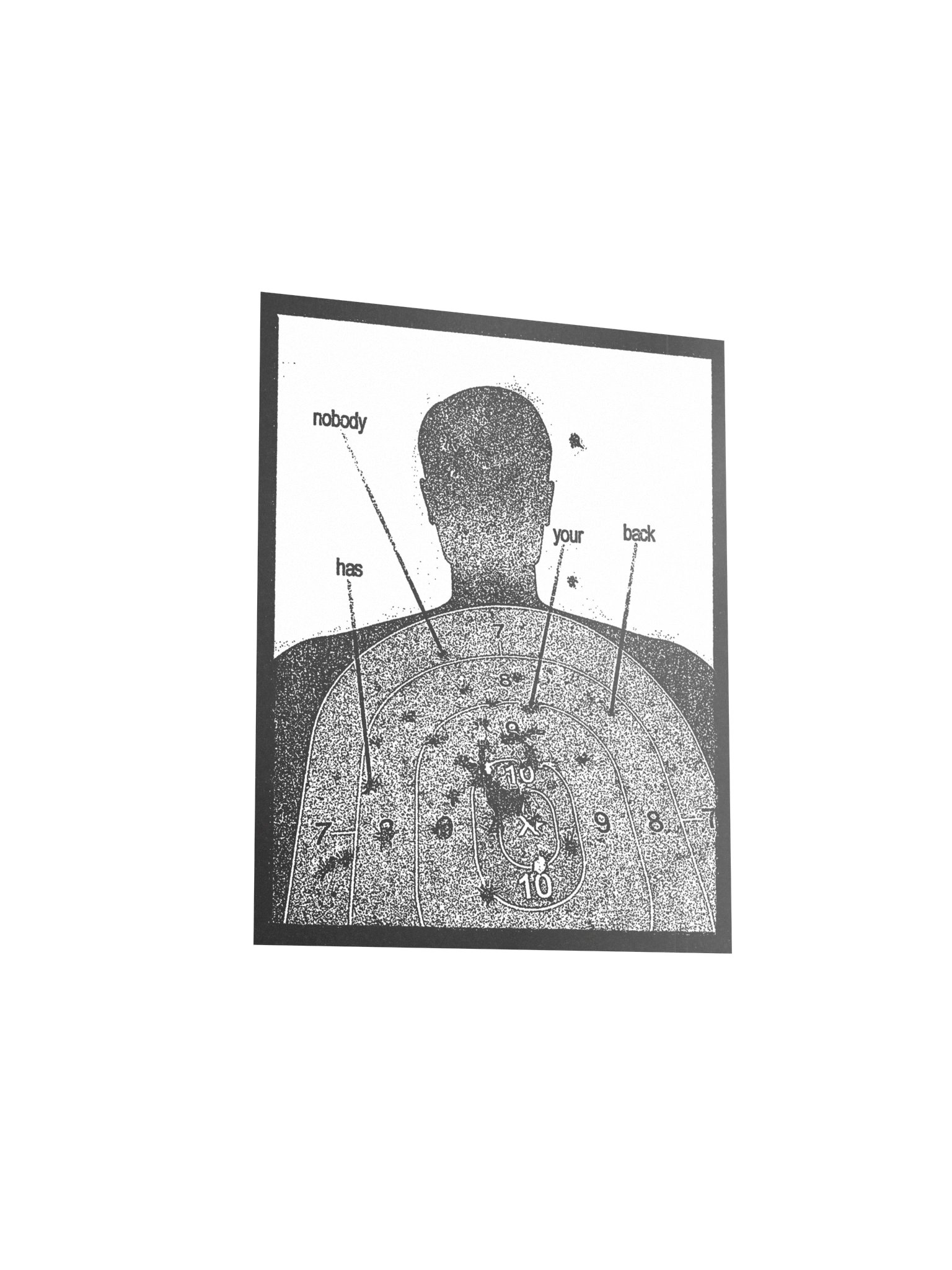 NOBODY HAS YOUR BACK POSTER product image (5)