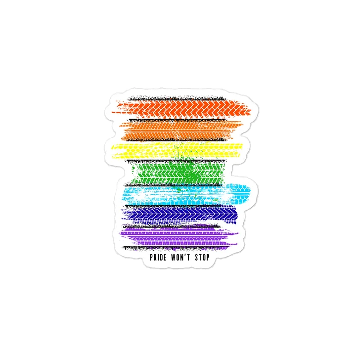 PRIDE WON'T STOP Vinyl Decal (indoor/outdoor use) product image (2)