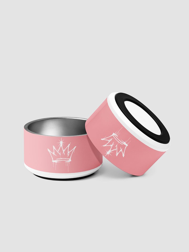 ONE KING Urban Crown Pet Bowl Pink product image (1)