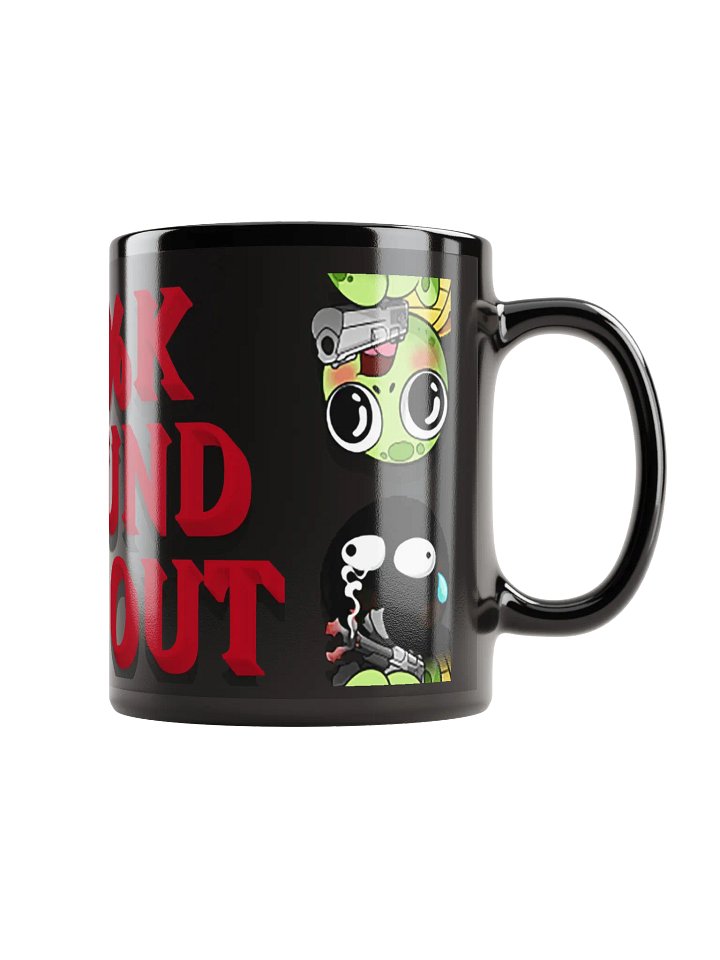 WOMBLE'S F AROUND BLACK MUG product image (1)