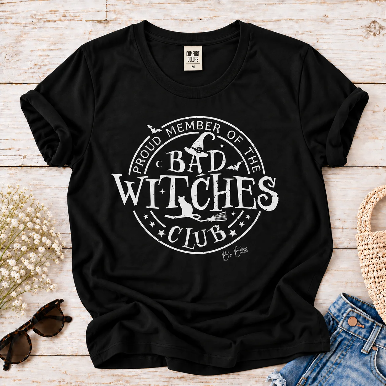 Bad Witches Club Comfort Colors Graphic T-Shirt product image (1)
