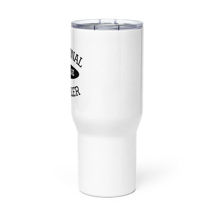 Emotional Baggage Handler 25 oz or 40oz Tumbler-White and Black-graphic outward right-handed product image (2)
