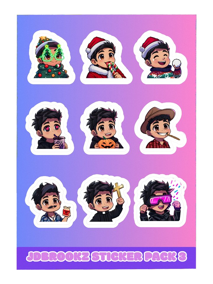JDBrookz Emote Sticker Sheet #2 product image (1)